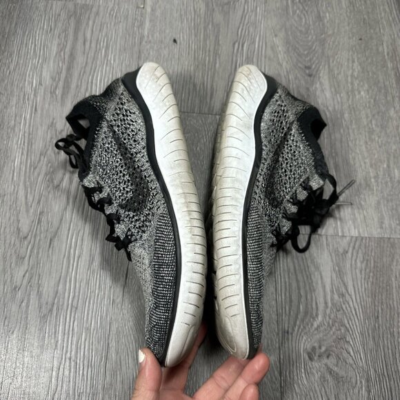Nike Free RN Flyknit 2018 Black White Ombre 942838-101 Men\'s Size 8.5 main image 8